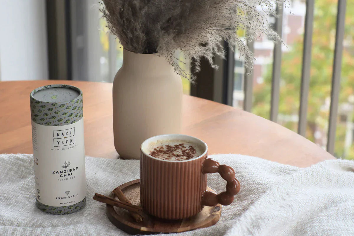 Your Cozy Fall Morning Starts Here: Spiced Apple Chai Latte 🍂