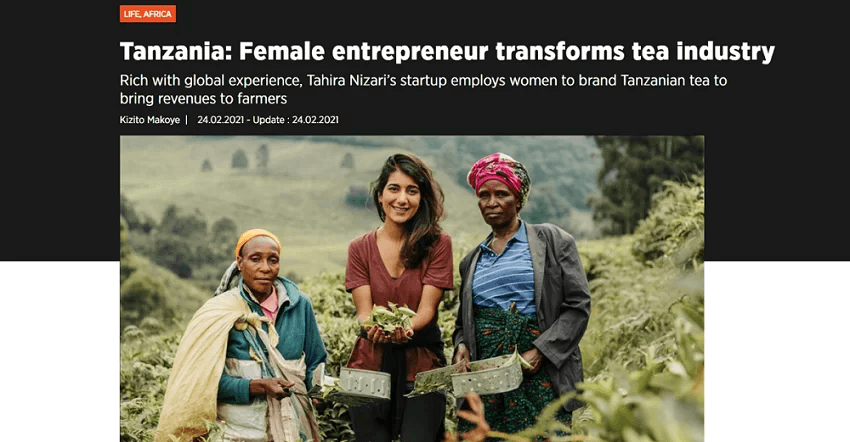 Anadolu Agency/The Guardian: Tanzania – Female entrepreneur transforms tea industry