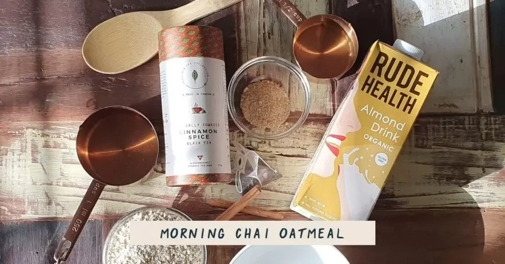 Kazi Yetu’s ‘Morning Chai Oatmeal’ recipe using Cinnamon Spice tea